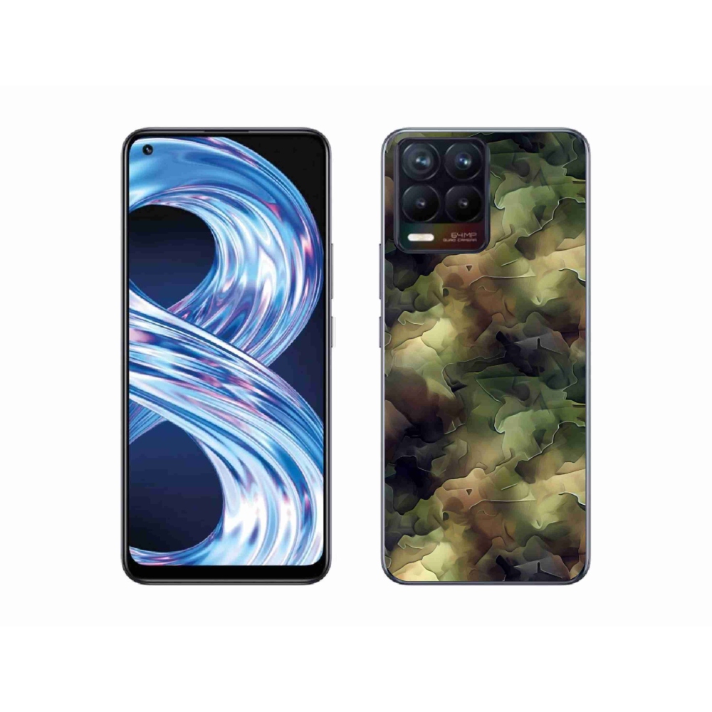 Gelový kryt mmCase na Realme 8 4G - maskáčový vzor 10