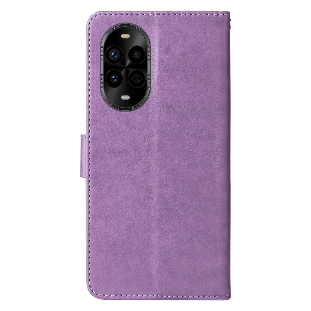 Flowery knížkové pouzdro na Huawei Nova 13 Pro 5G - světlefialové