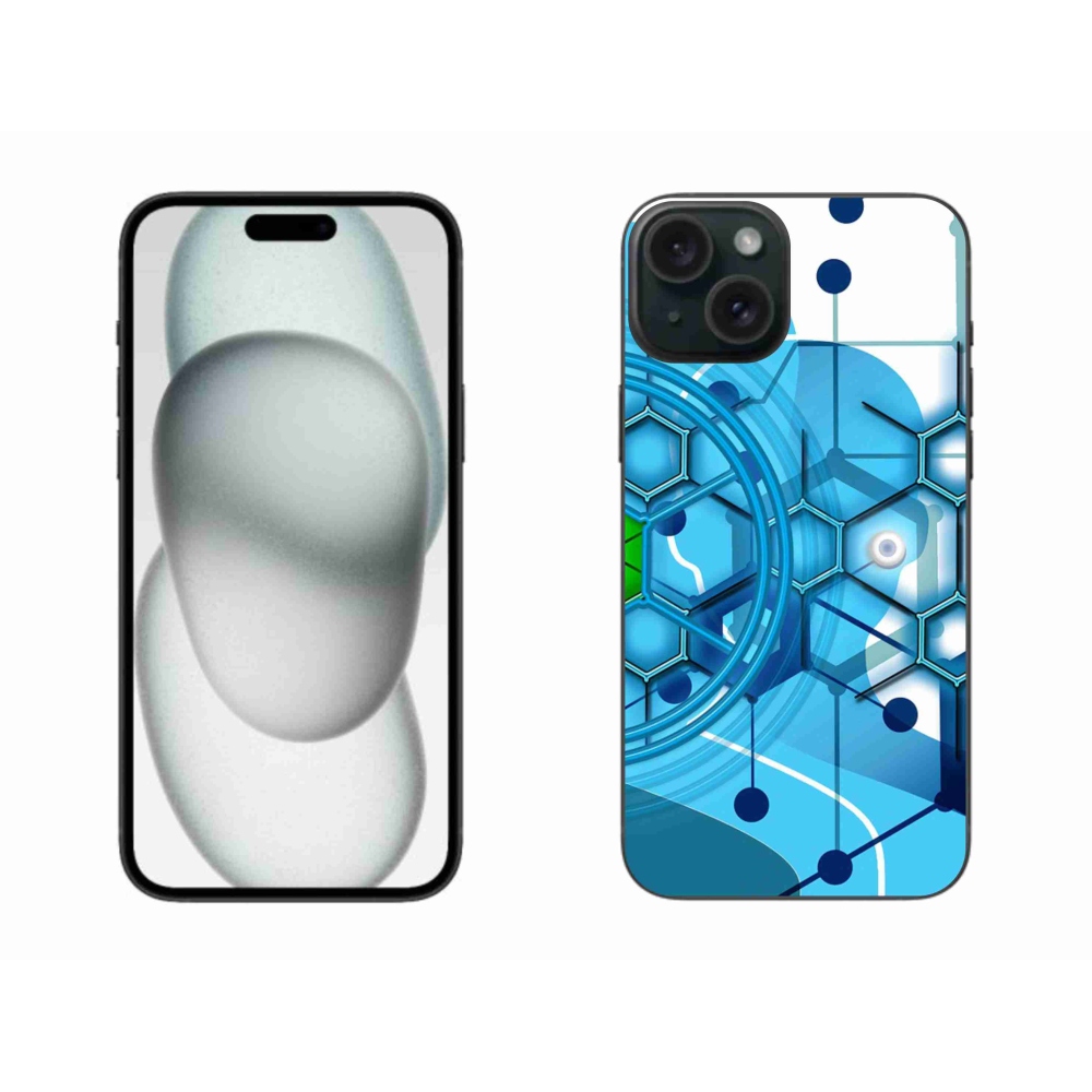 Gelový kryt mmCase na iPhone 15 Plus - abstraktní vzor 2