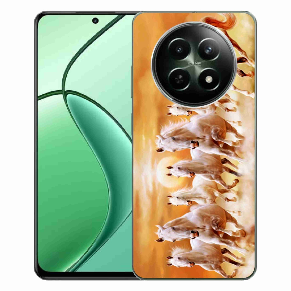 Gelový obal mmCase na Realme 12 5G/12x 5G - koně 2