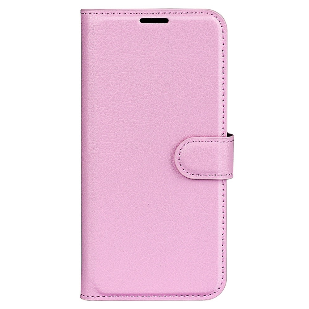 Litchi knížkové pouzdro na Xiaomi Poco C65/Redmi 13C - růžové