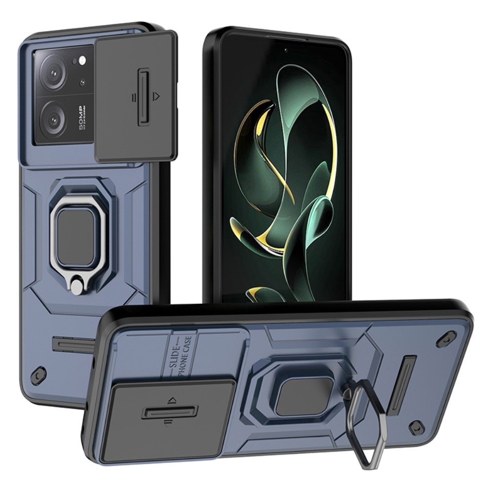 Lens odolný hybridní kryt na Xiaomi 13T/13T Pro - modrý