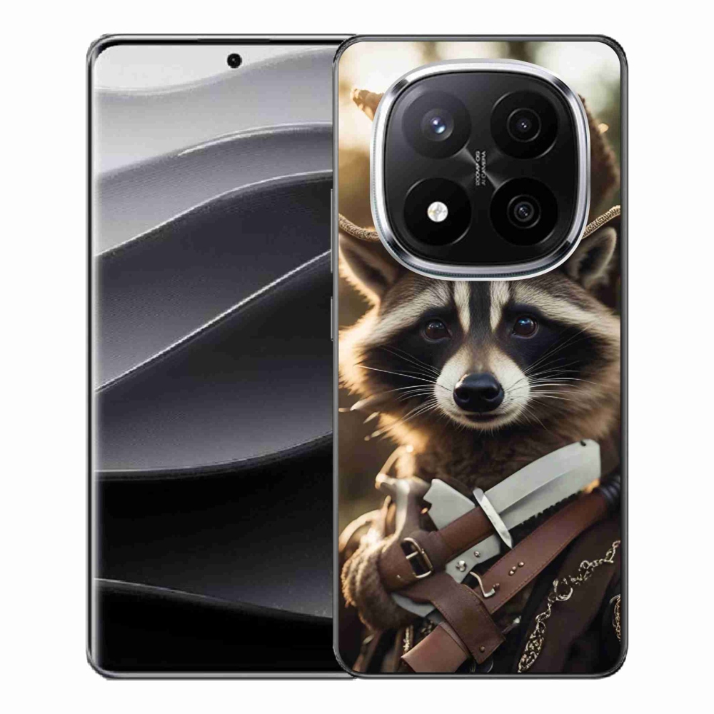 Gelový kryt mmCase na Xiaomi Redmi Note 14 Pro+ 5G - mýval v uniformě