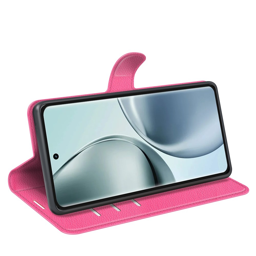 Litchi knížkové pouzdro na Realme 14 Pro 5G - rose
