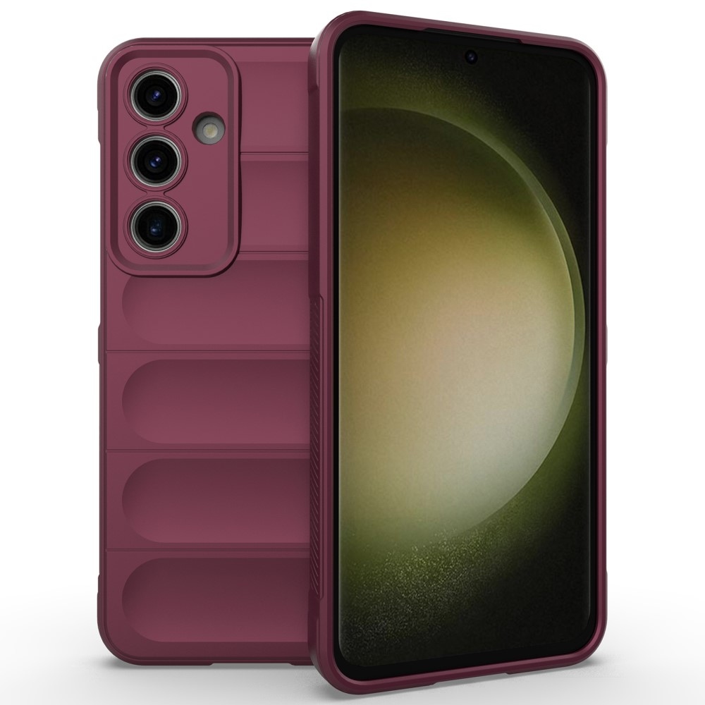 Rugg odolný gelový obal na Samsung Galaxy S24 FE - vínový