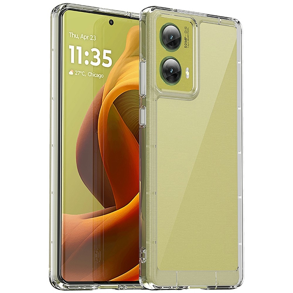 Gelový obal s pevnými zády na Motorola Moto G85 5G - průhledný