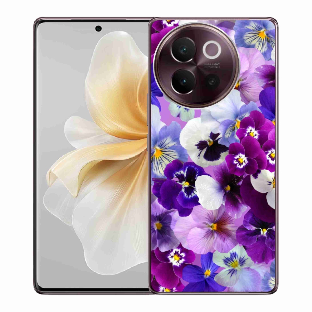 Gelový kryt mmCase na Vivo V40 Lite 5G - květiny 9