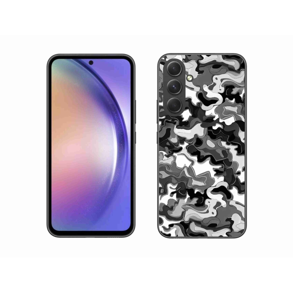Gelový kryt mmCase na Samsung Galaxy A54 5G - maskáčový vzor 3