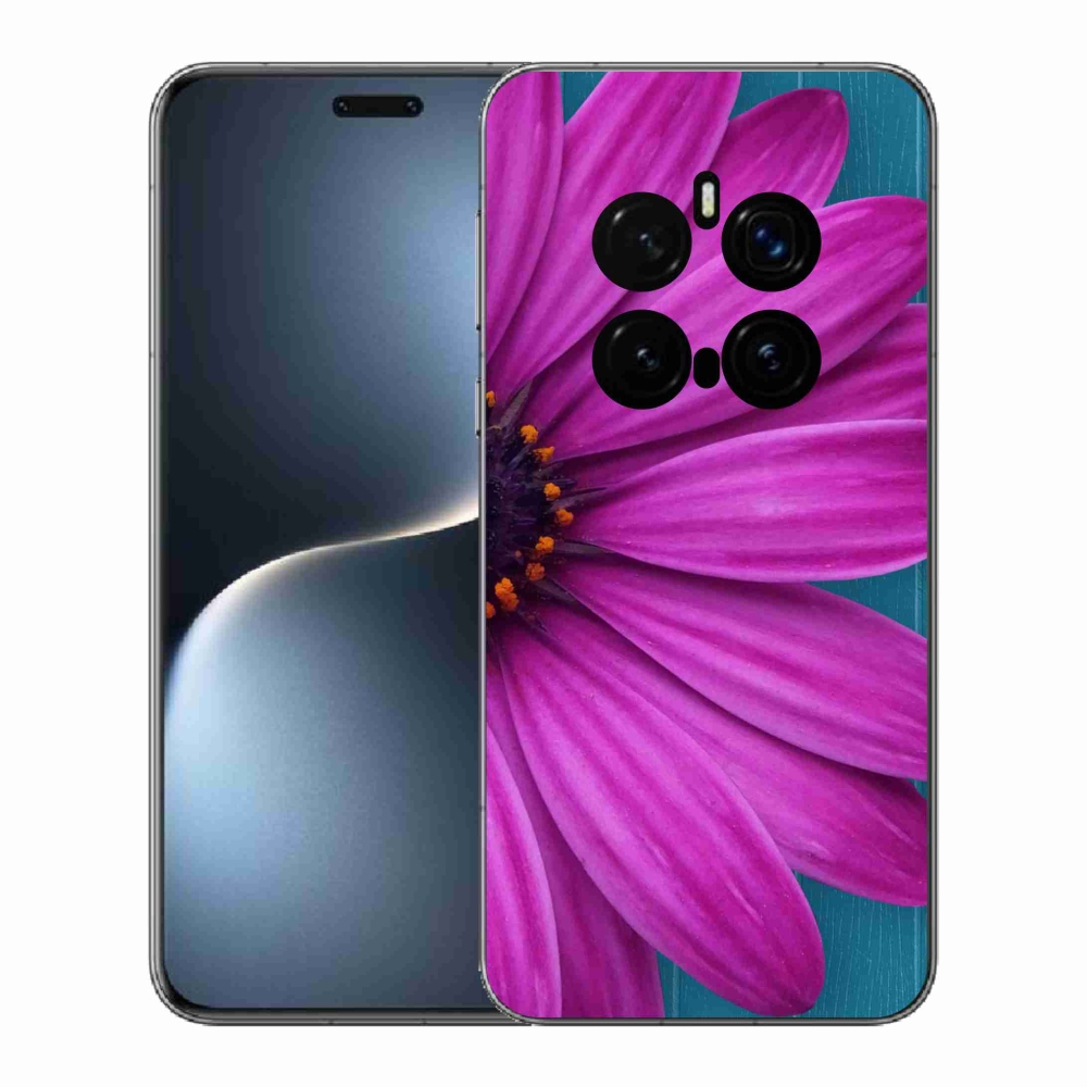 Gelový kryt mmCase na Honor Magic 7 Pro 5G - fialová kopretina