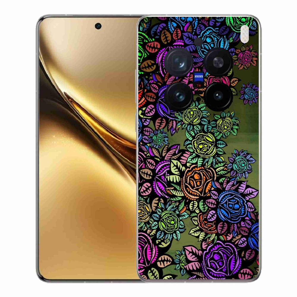 Gelový kryt mmCase na Vivo X200 Pro 5G - květiny 6