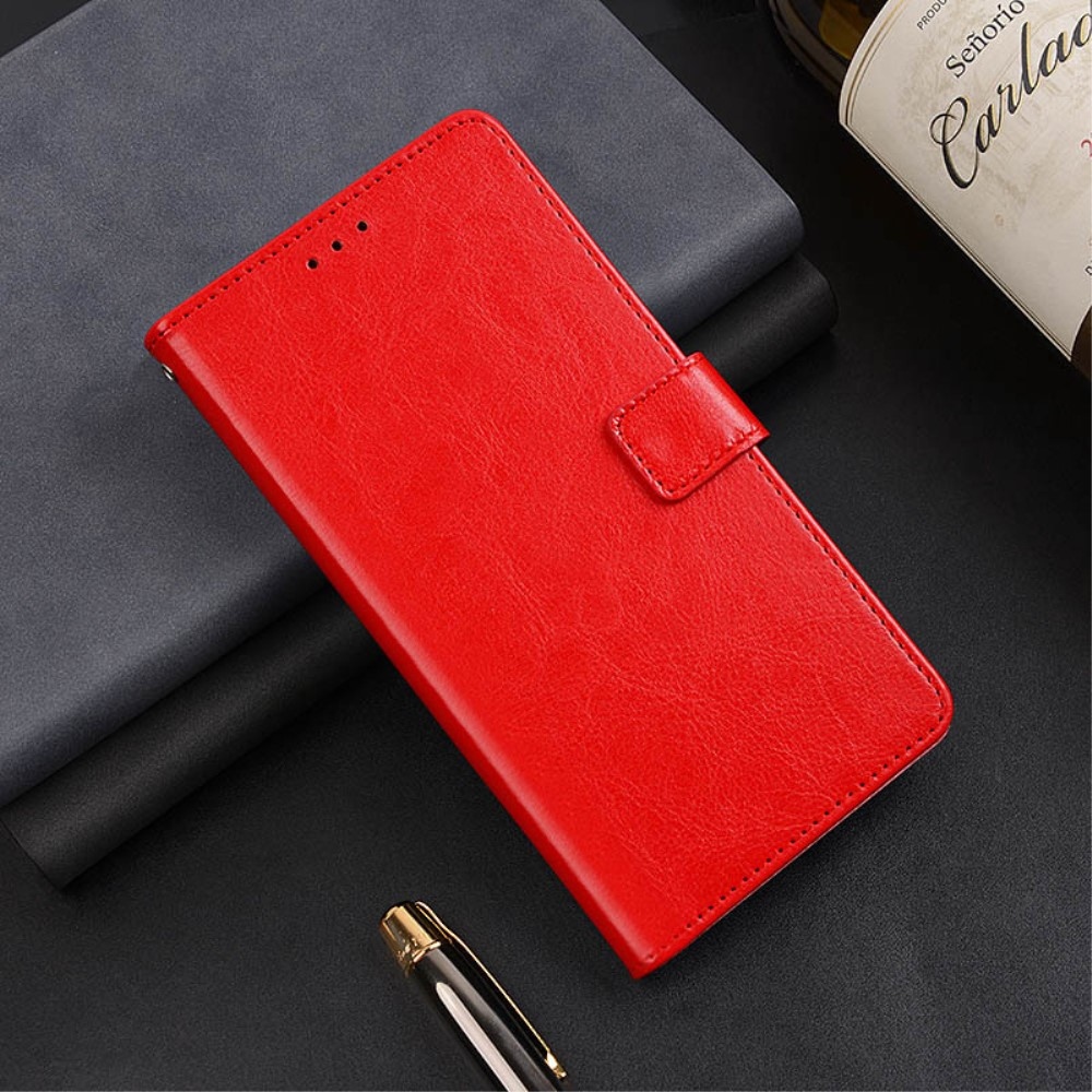 IDEWEI knížkové pouzdro na Xiaomi Redmi 13 4G/Poco M6 4G - červené