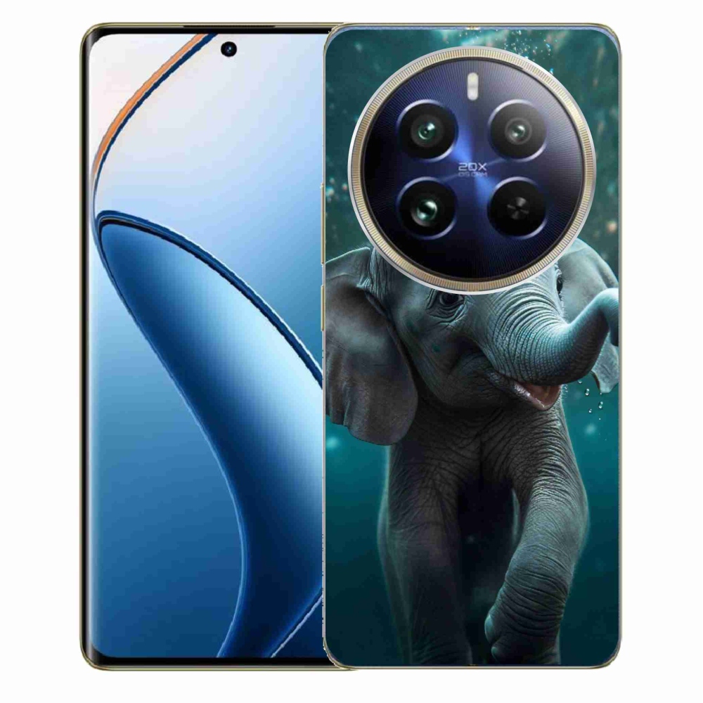 Gelový kryt mmCase na Realme 12 Pro 5G/12 Pro+ 5G - slůně pod vodou