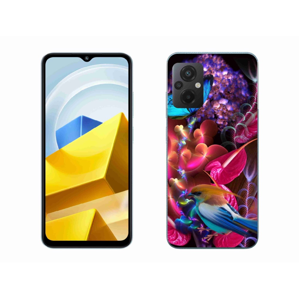 Gelový kryt mmCase na Xiaomi Poco M5 4G - barevné květiny