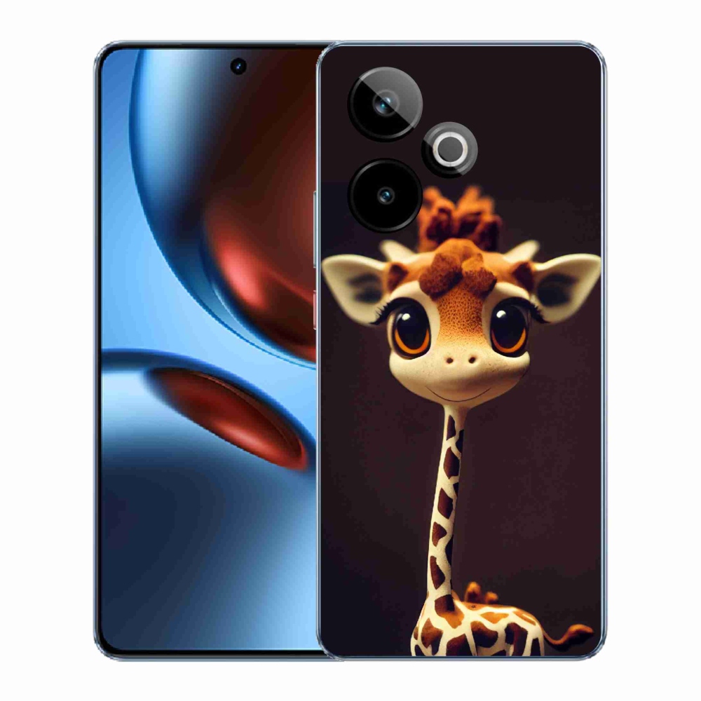 Gelový kryt mmCase na Realme GT 7 5G/GT 7T 5G - malá žirafa