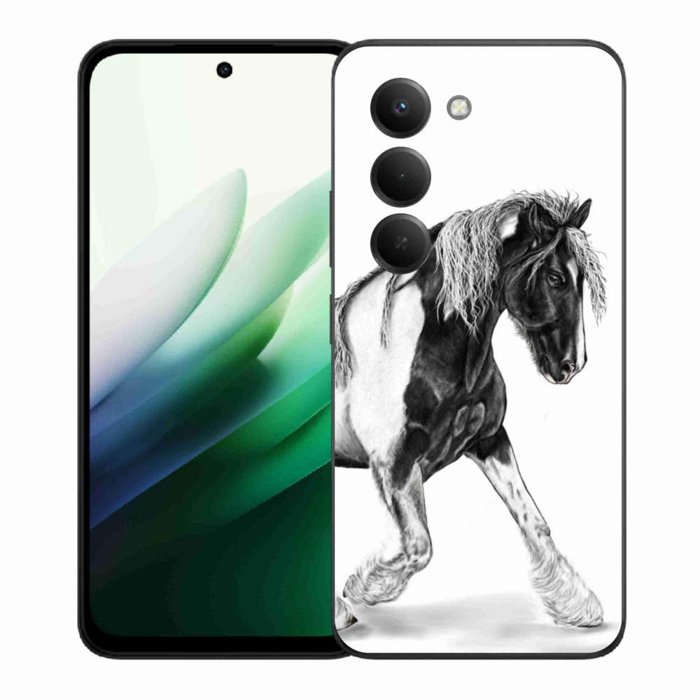 Gelový kryt mmCase na Xiaomi Redmi 15 5G (169mm) - kůň