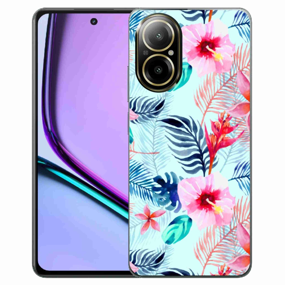 Gelový kryt mmCase na Realme C67 - květiny