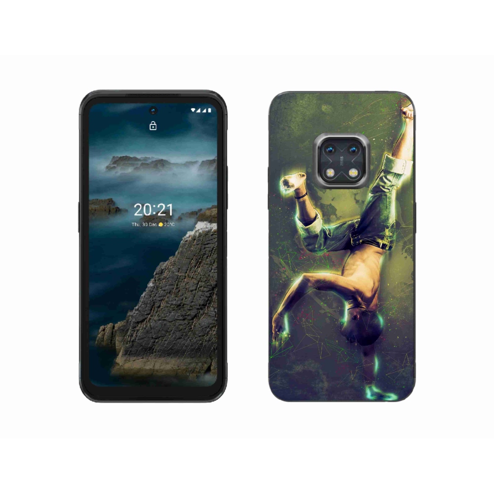 Gelový kryt mmCase na Nokia XR20 - breakdance
