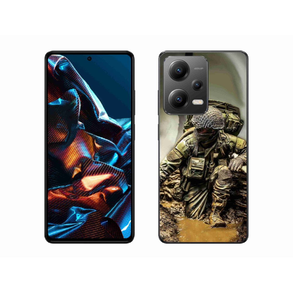 Gelový kryt mmCase na Xiaomi Redmi Note 12 Pro 5G - voják
