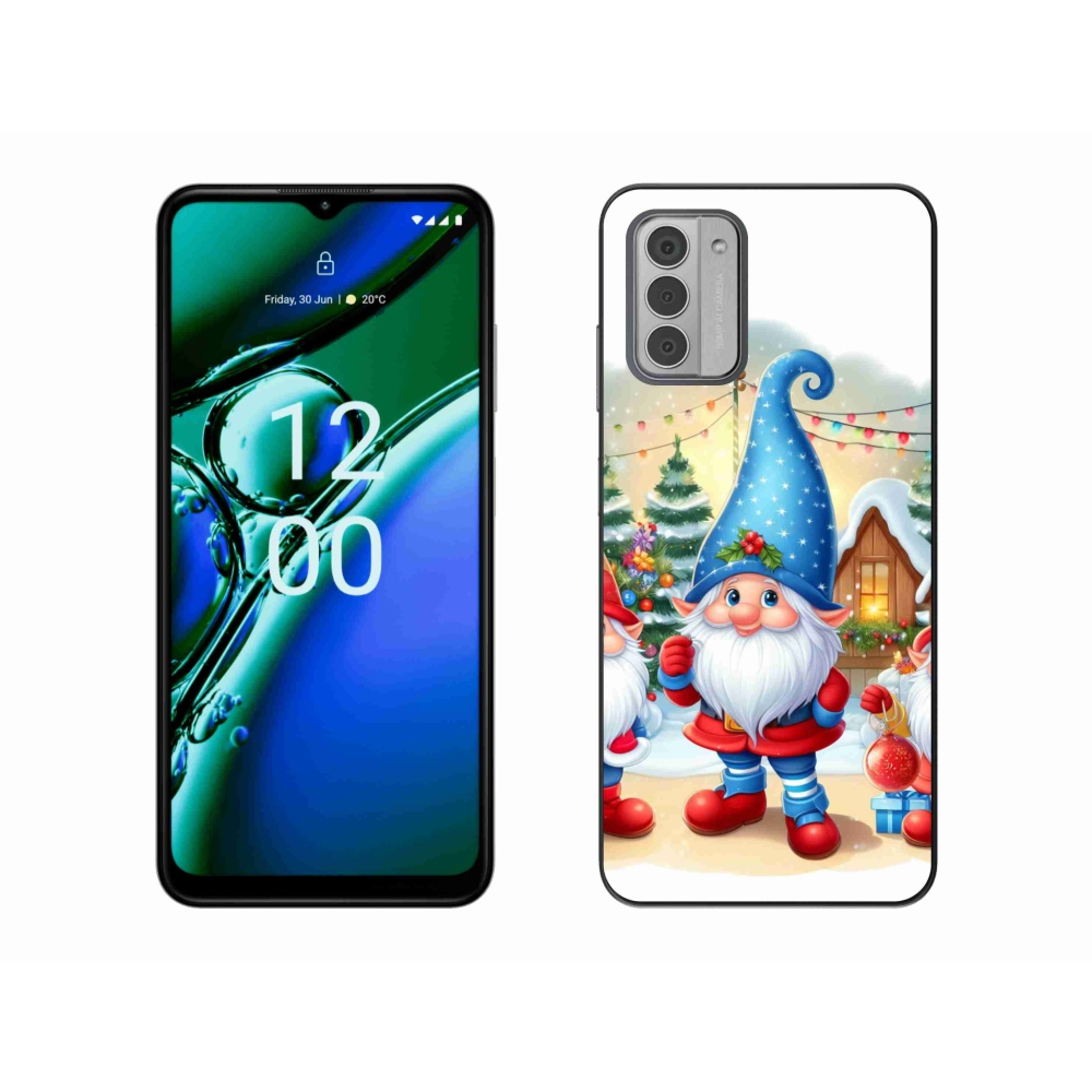 Gelový kryt mmCase na Nokia G42 - vánoční skřítci