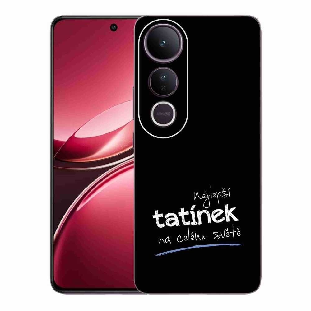 Gelový kryt mmCase na Vivo V50 Lite 4G/5G - nejlepší tatínek 4 černé pozadí