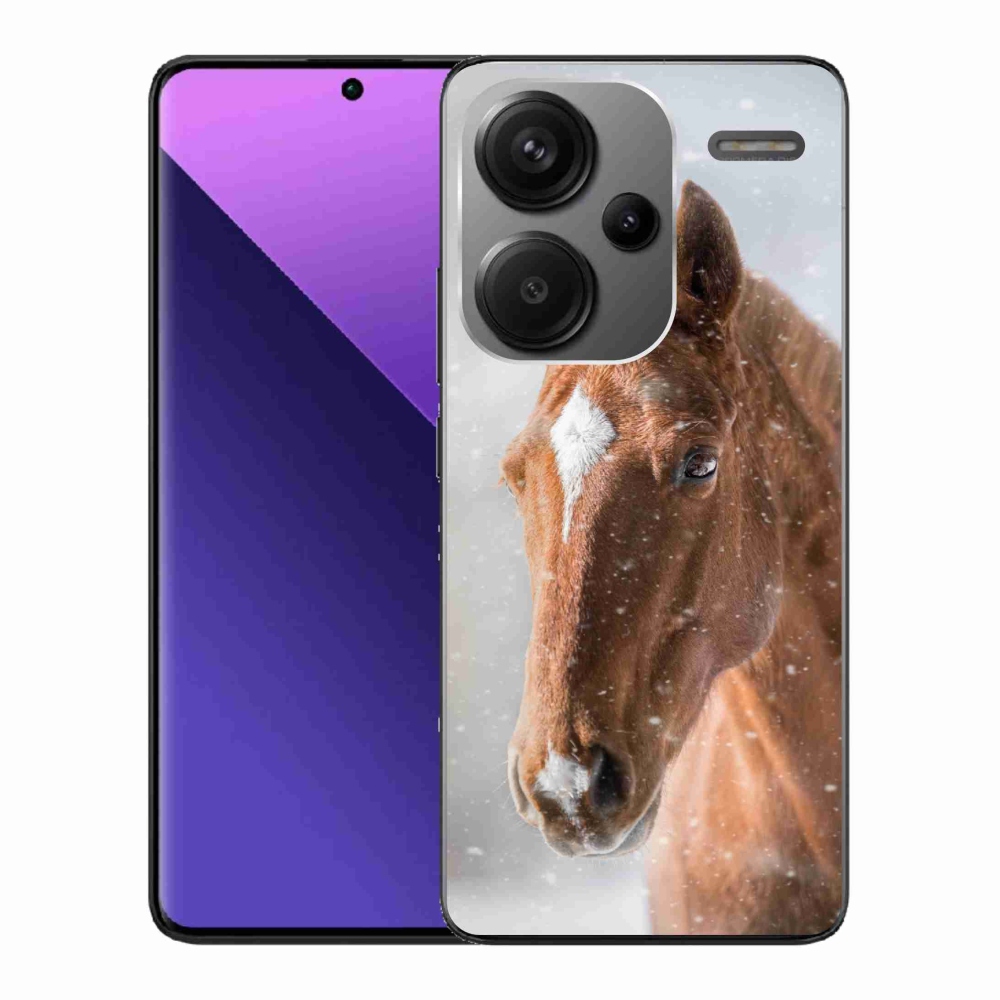 Gelový kryt mmCase na Xiaomi Redmi Note 13 Pro+ 5G - hnědý kůň 2