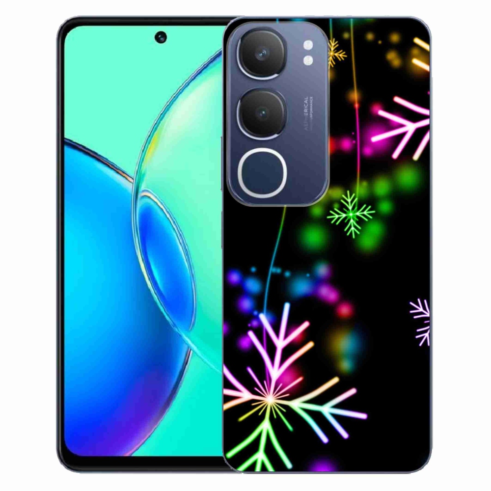 Gelový kryt mmCase na Vivo Y19s - barevné vločky
