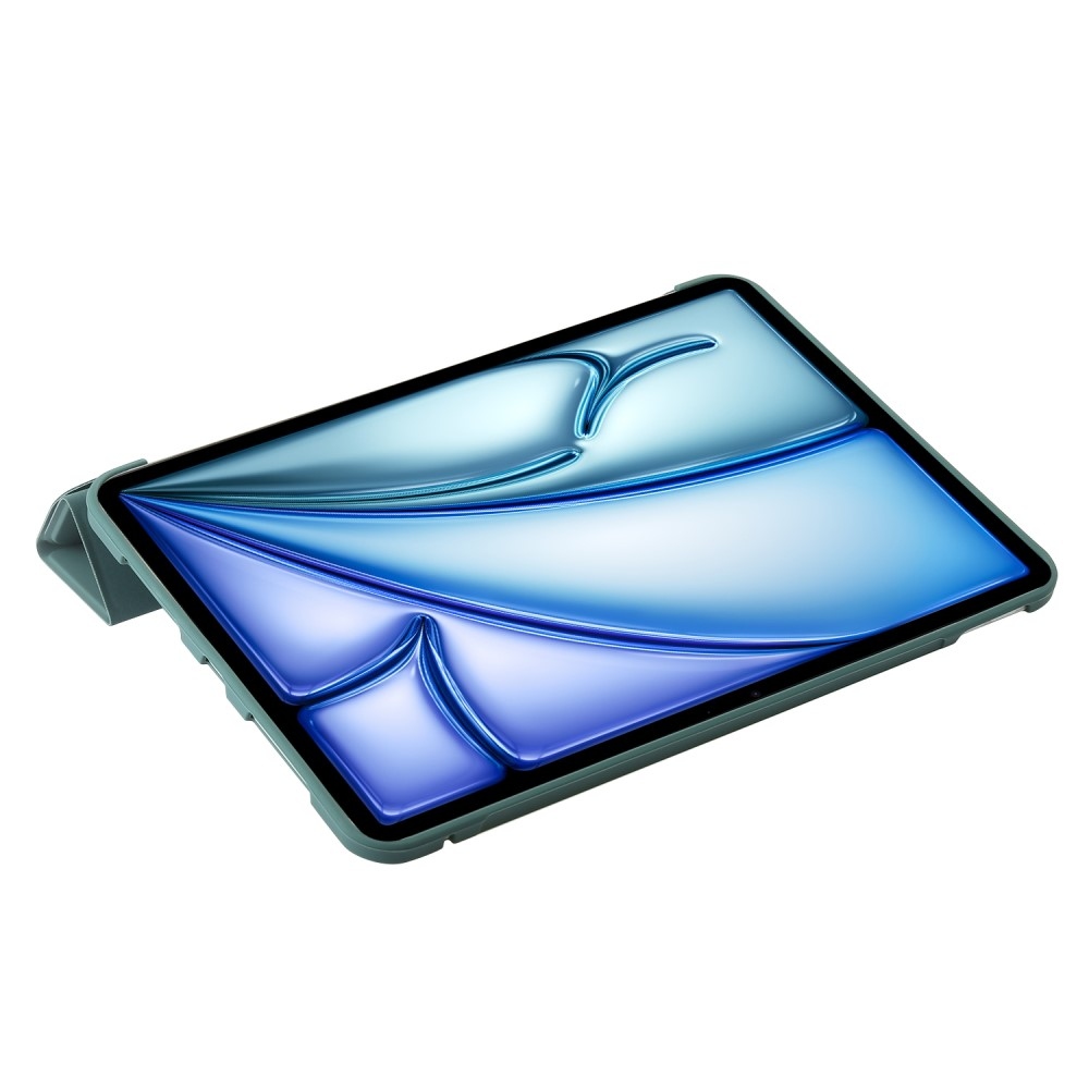 Origamis chytré polohovací pouzdro na tablet iPad Air 13 (2024)/(2025) - tmavězelené