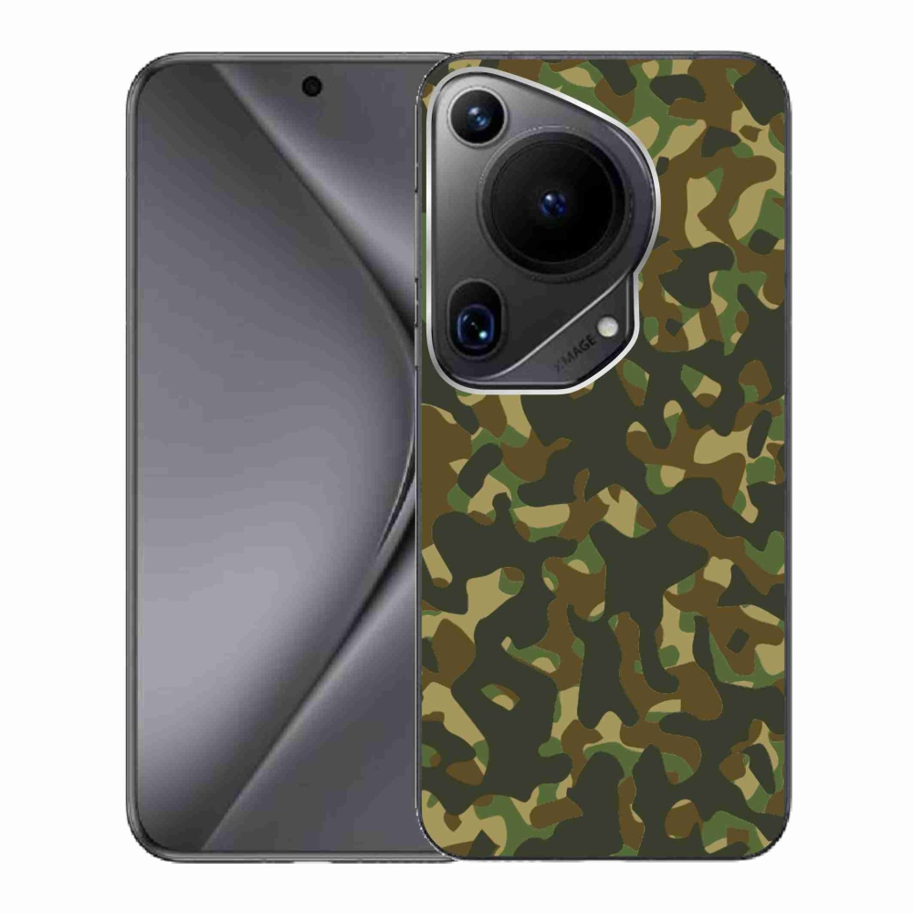 Gelový kryt mmCase na Huawei Pura 70 Ultra - maskáčový vzor 1