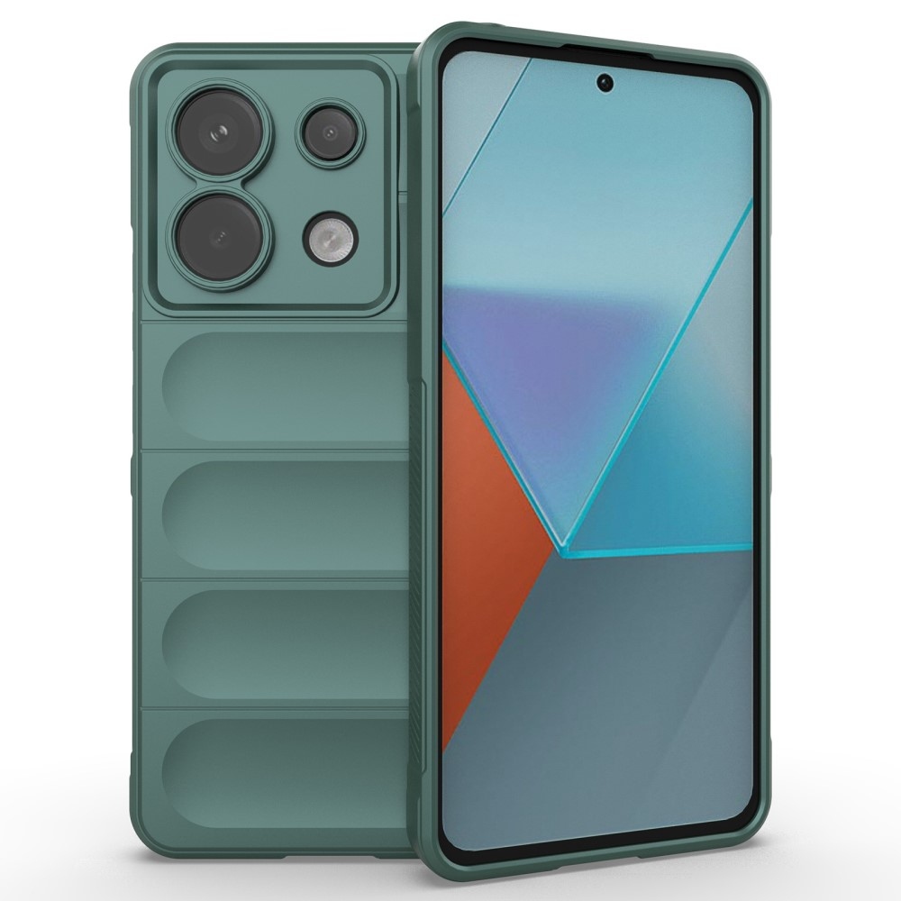 Rugg odolný gelový obal na Xiaomi Redmi Note 13 Pro 5G/Poco X6 5G - zelený