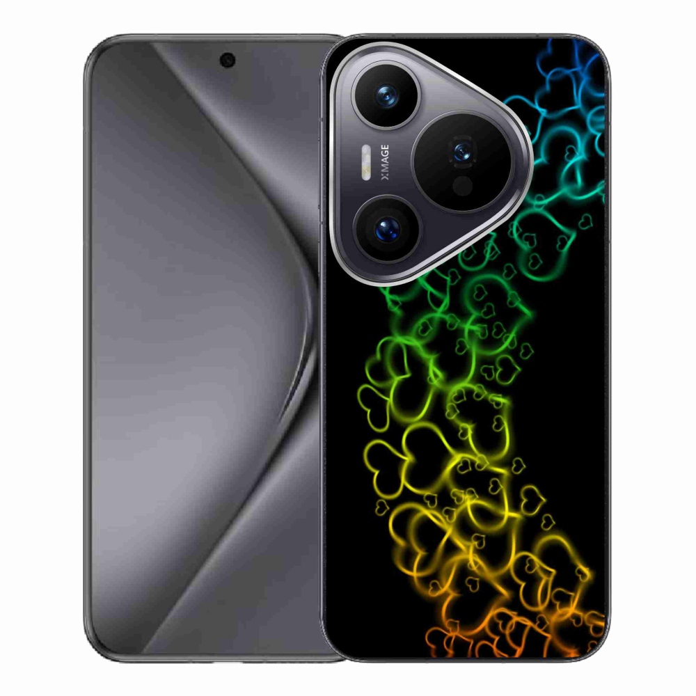 Gelový kryt mmCase na Huawei Pura 70 Pro - barevná srdíčka