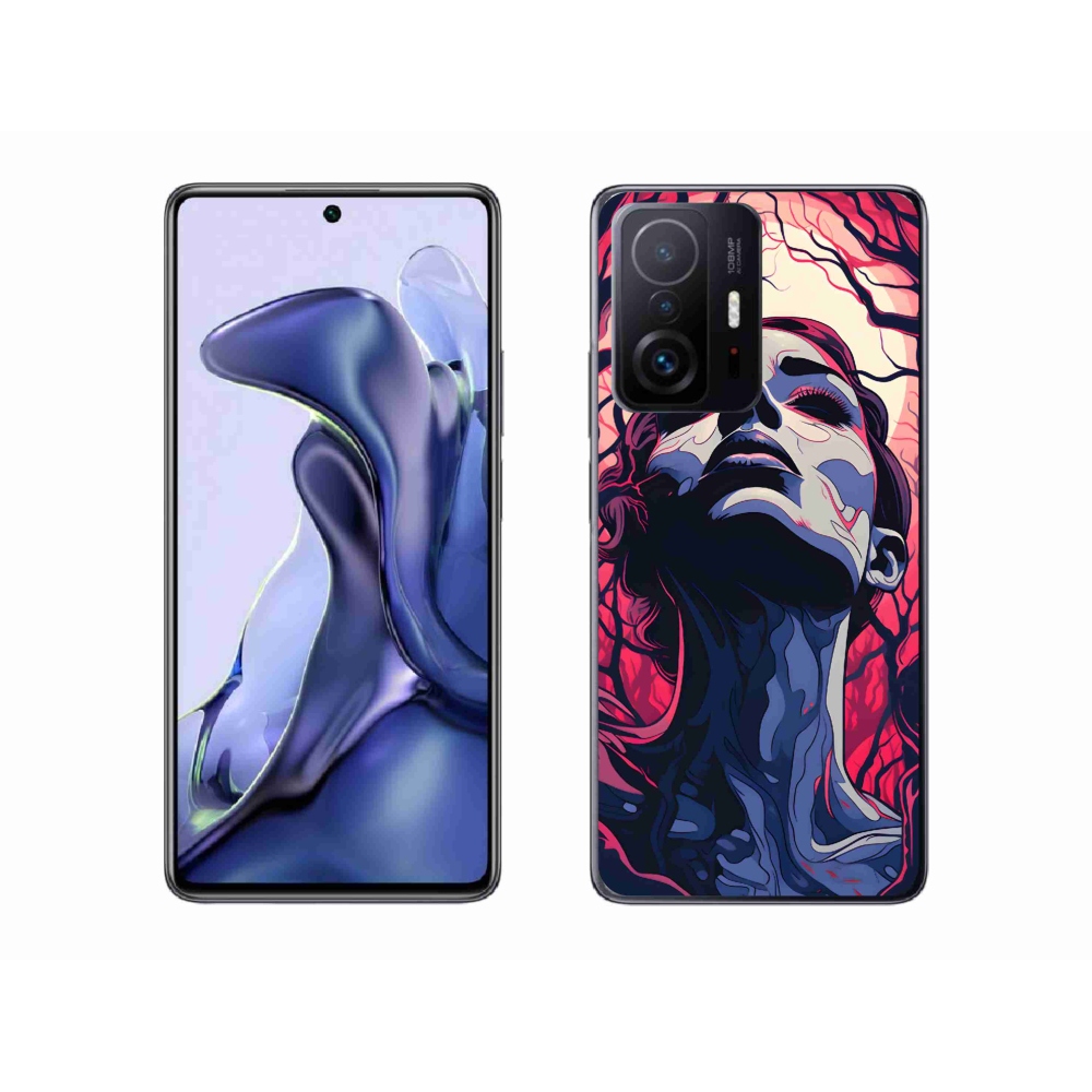 Gelový kryt mmCase na Xiaomi 11T Pro - abstraktní obličej