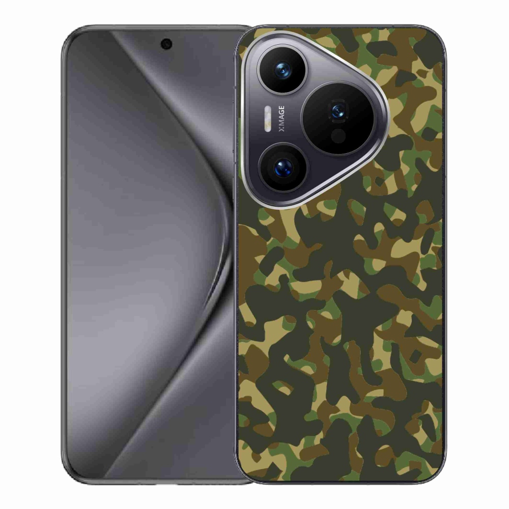 Gelový kryt mmCase na Huawei Pura 70 Pro - maskáčový vzor 1