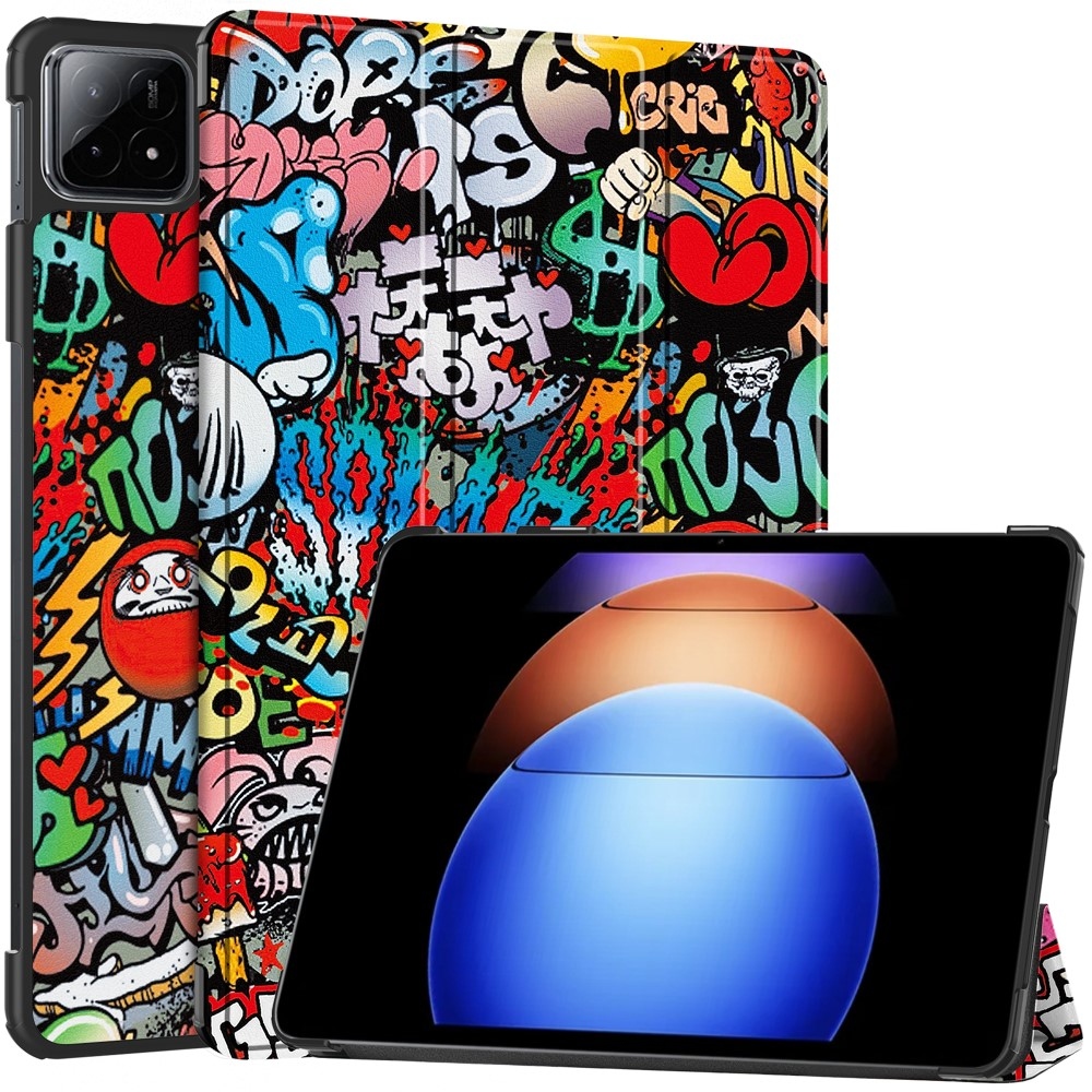 Patte chytré zavírací pouzdro na tablet Xiaomi Pad 6S Pro - graffiti