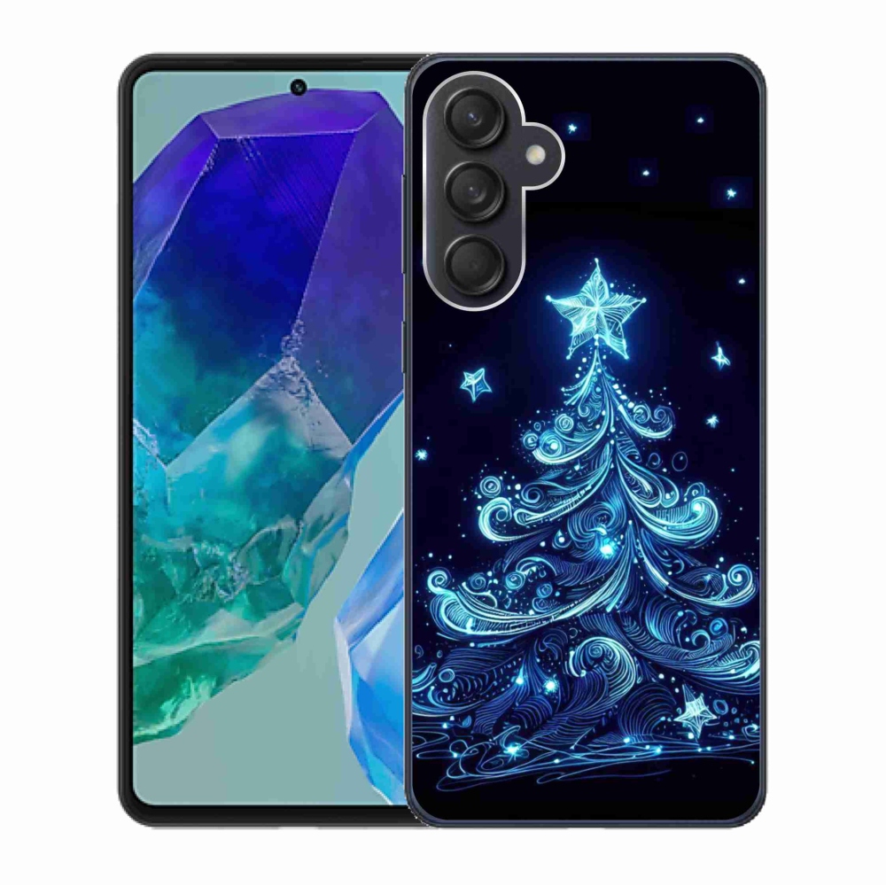 Gelový kryt mmCase na Samsung Galaxy M55 5G - neonový vánoční stromek 4