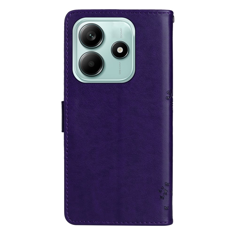 Trees knížkové pouzdro na Xiaomi Redmi Note 14 5G - tmavěfialové