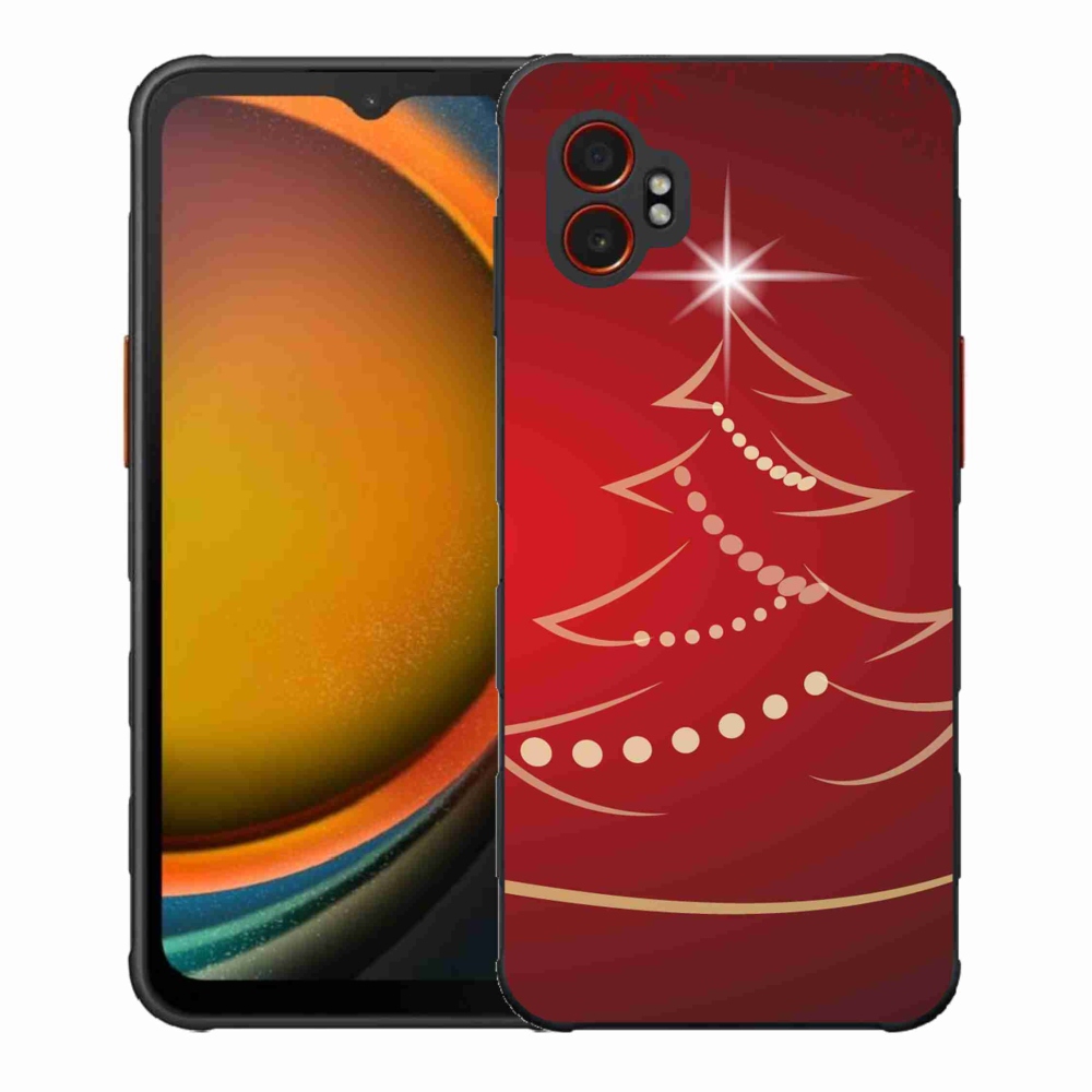 Gelový kryt mmCase na Samsung Galaxy Xcover 7 Pro - kreslený vánoční stromek