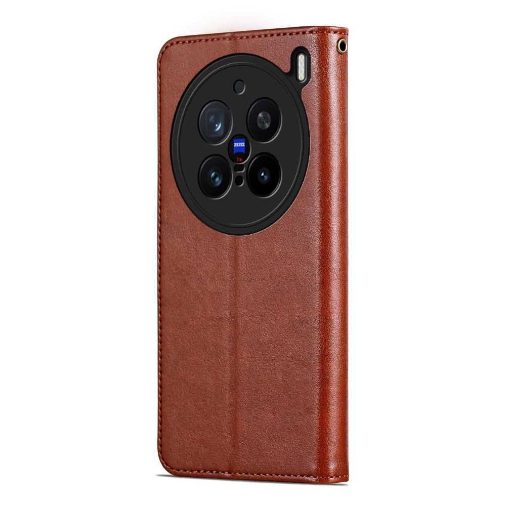 AZNS knížkové pouzdro na Vivo X200 Pro 5G - hnědé