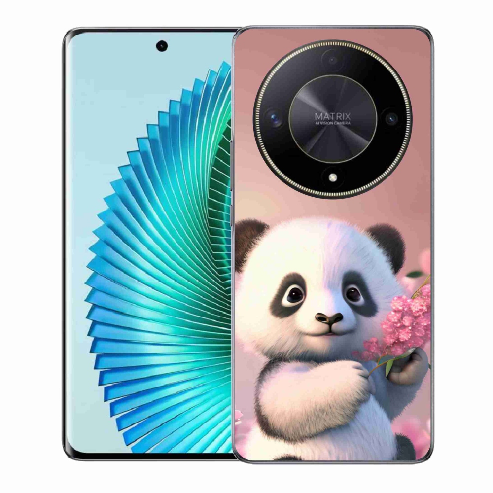 Gelový kryt mmCase na Honor Magic 6 Lite 5G - roztomilá panda