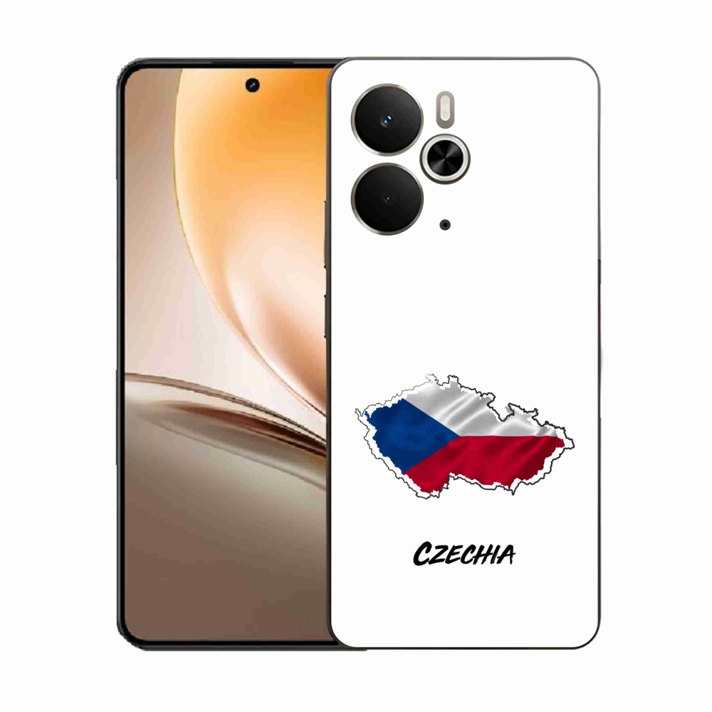 Gelový kryt mmCase na Realme 14 5G - Czechia bílé pozadí