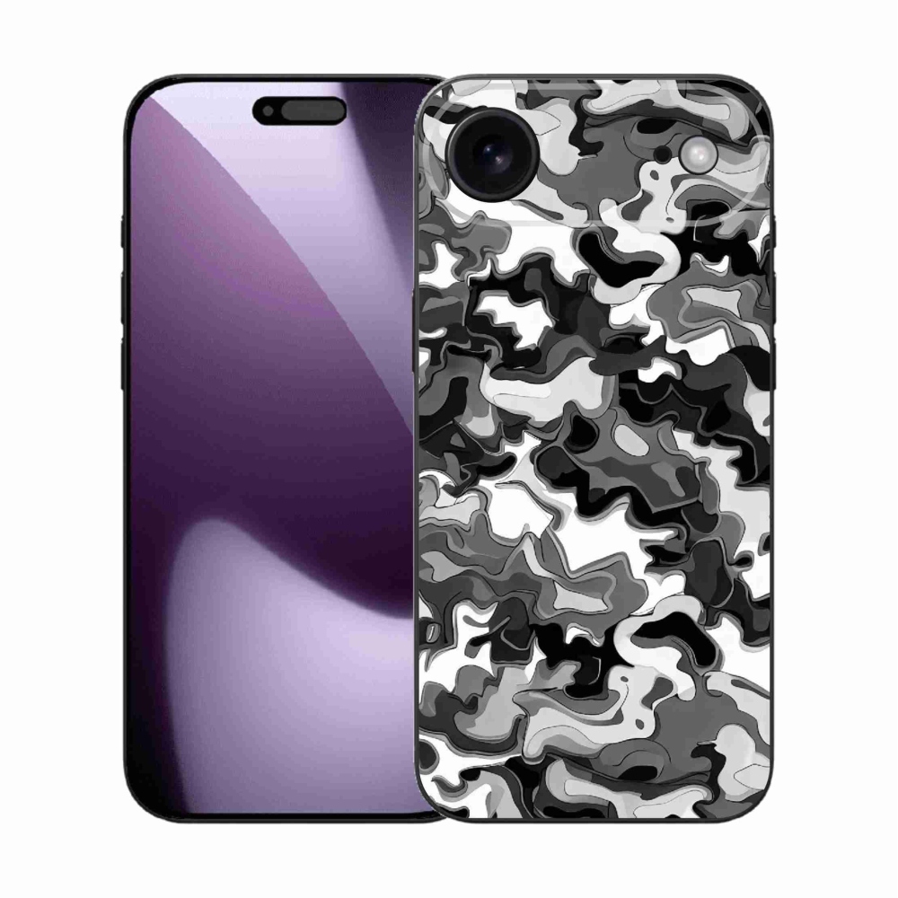 Gelový kryt mmCase na iPhone 17 Air - maskáčový vzor 3