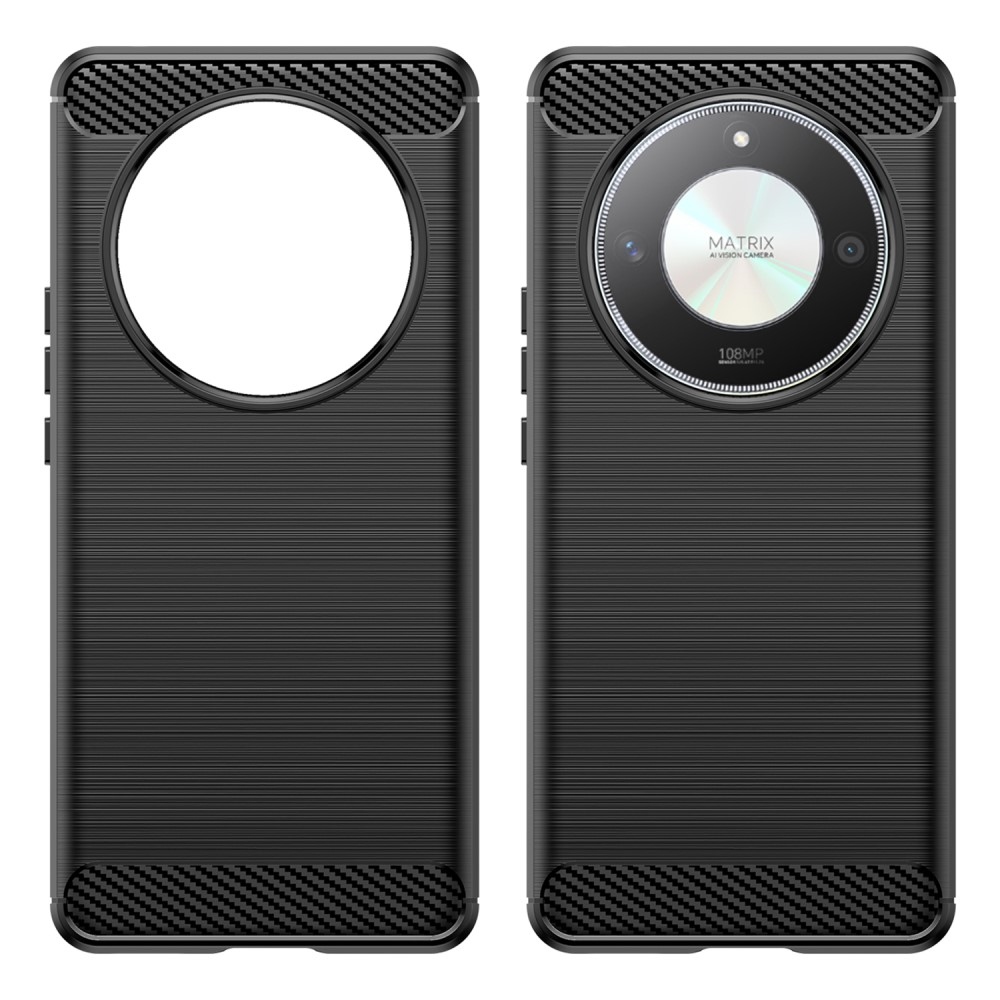 Carbon odolný gelový obal na Honor Magic 6 Lite 5G - černý