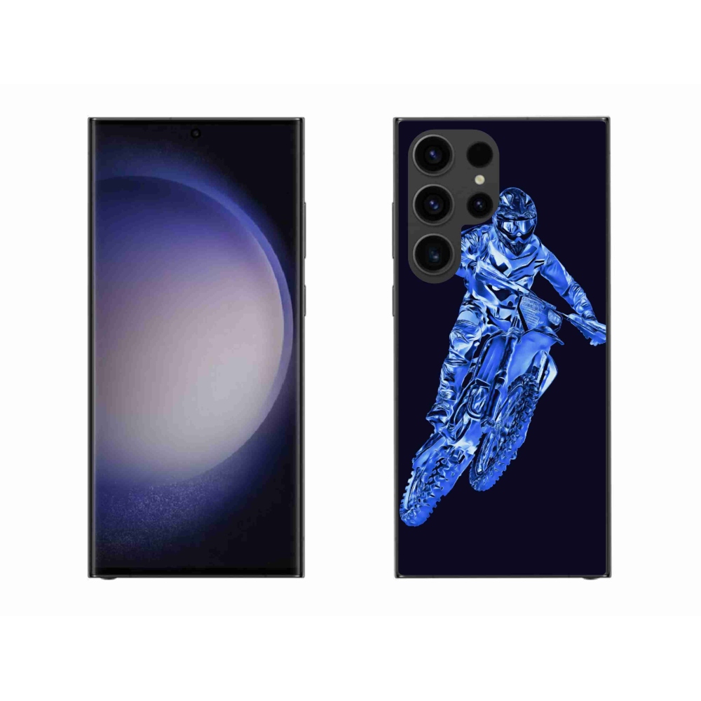 Gelový kryt mmCase na Samsung Galaxy S23 Ultra 5G - motocross 1