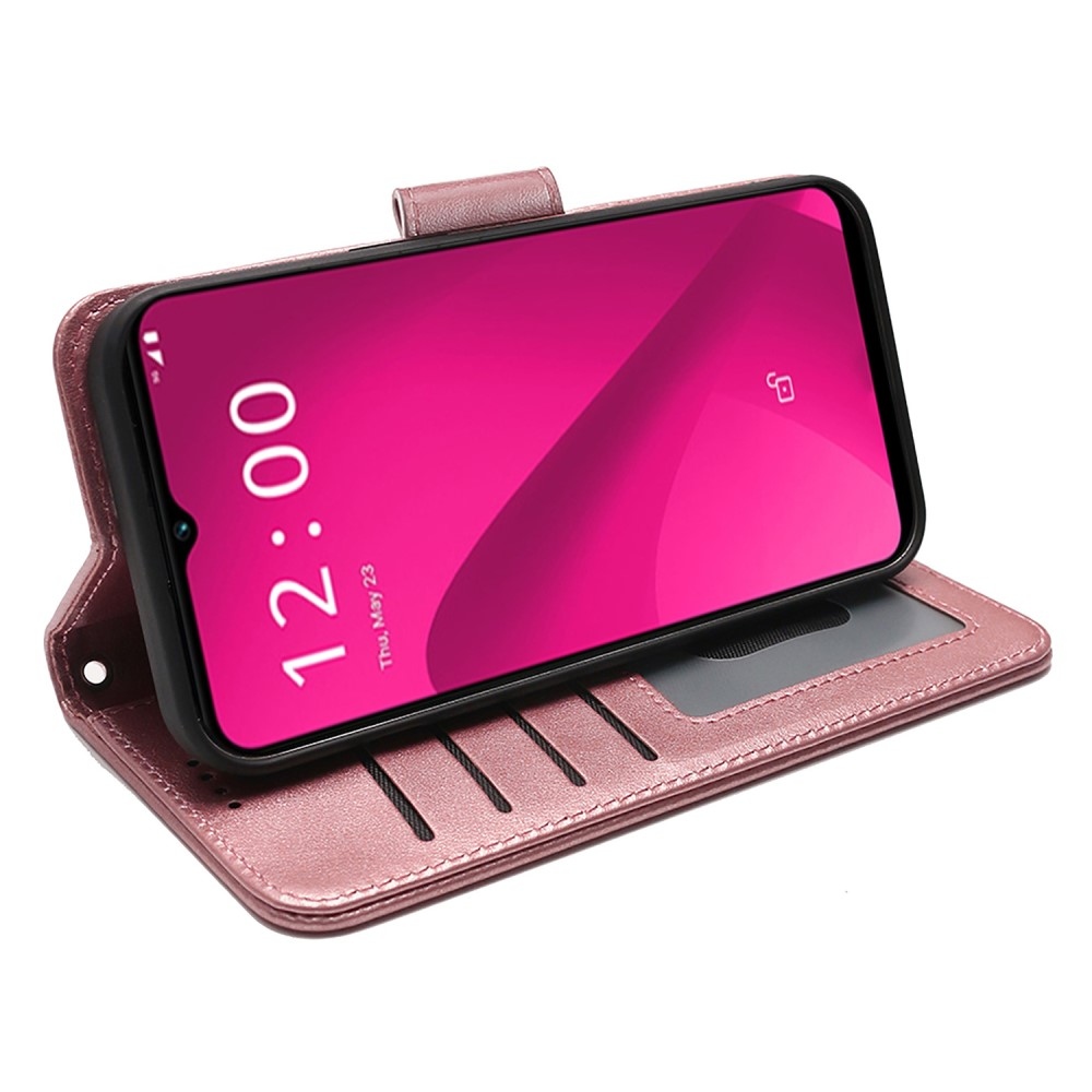 Strong knížkové pouzdro na T-Mobile T Phone 2 - růžovozlaté