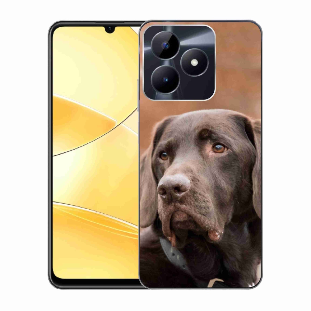 Gelový obal mmCase na Realme C51/C53 - hnědý labrador