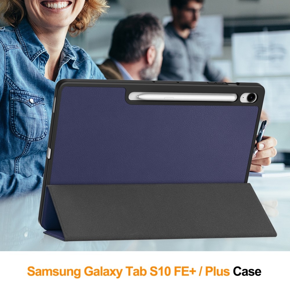 Casy chytré zavírací pouzdro na Samsung Galaxy Tab S10 FE+ - tmavěmodré