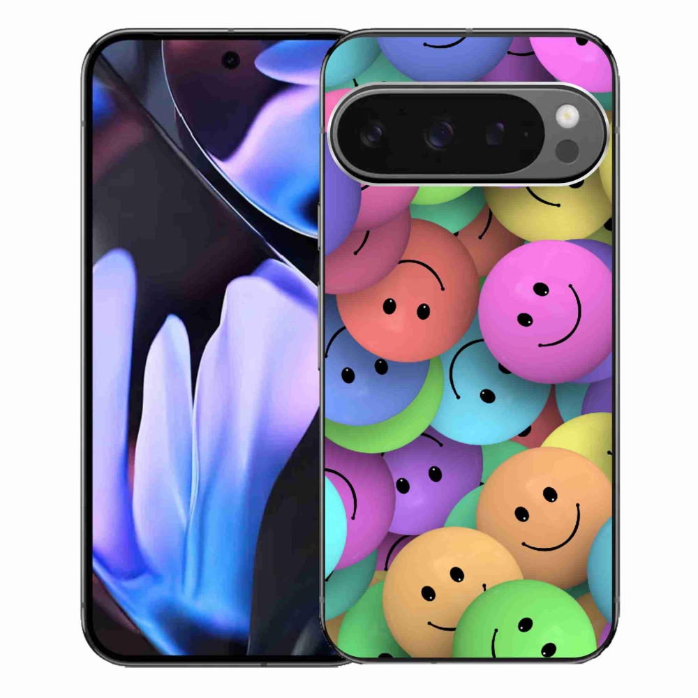 Gelový kryt mmCase na Google Pixel 9 Pro XL - barevní smajlíci