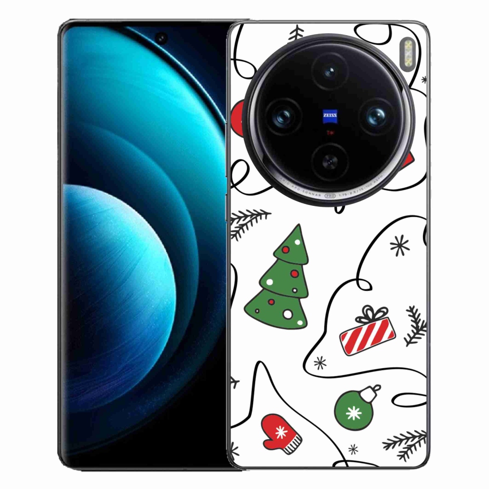 Gelový kryt mmCase na Vivo X100 Pro 5G - vánoční motivy