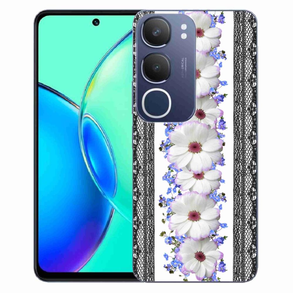 Gelový kryt mmCase na Vivo Y19s - květiny 8