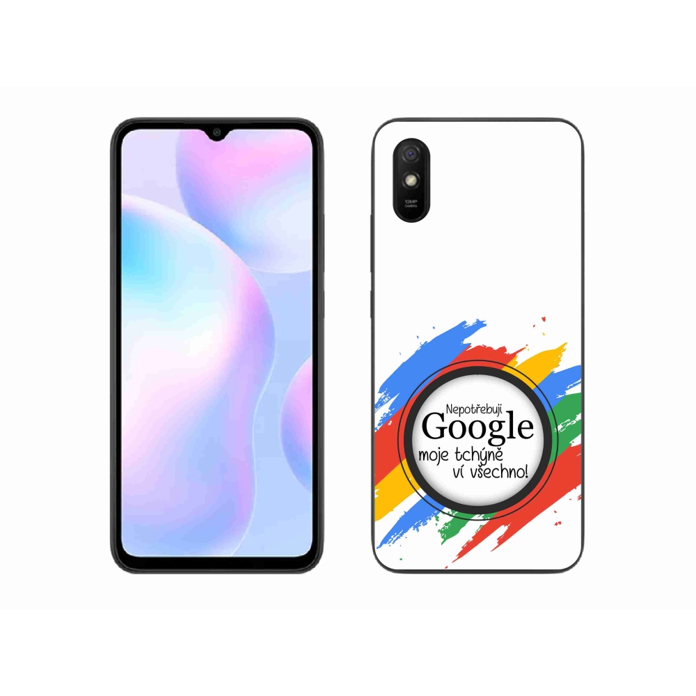 Gelový kryt mmCase na Xiaomi Redmi 9A - tchýně ví všechno bílé pozadí