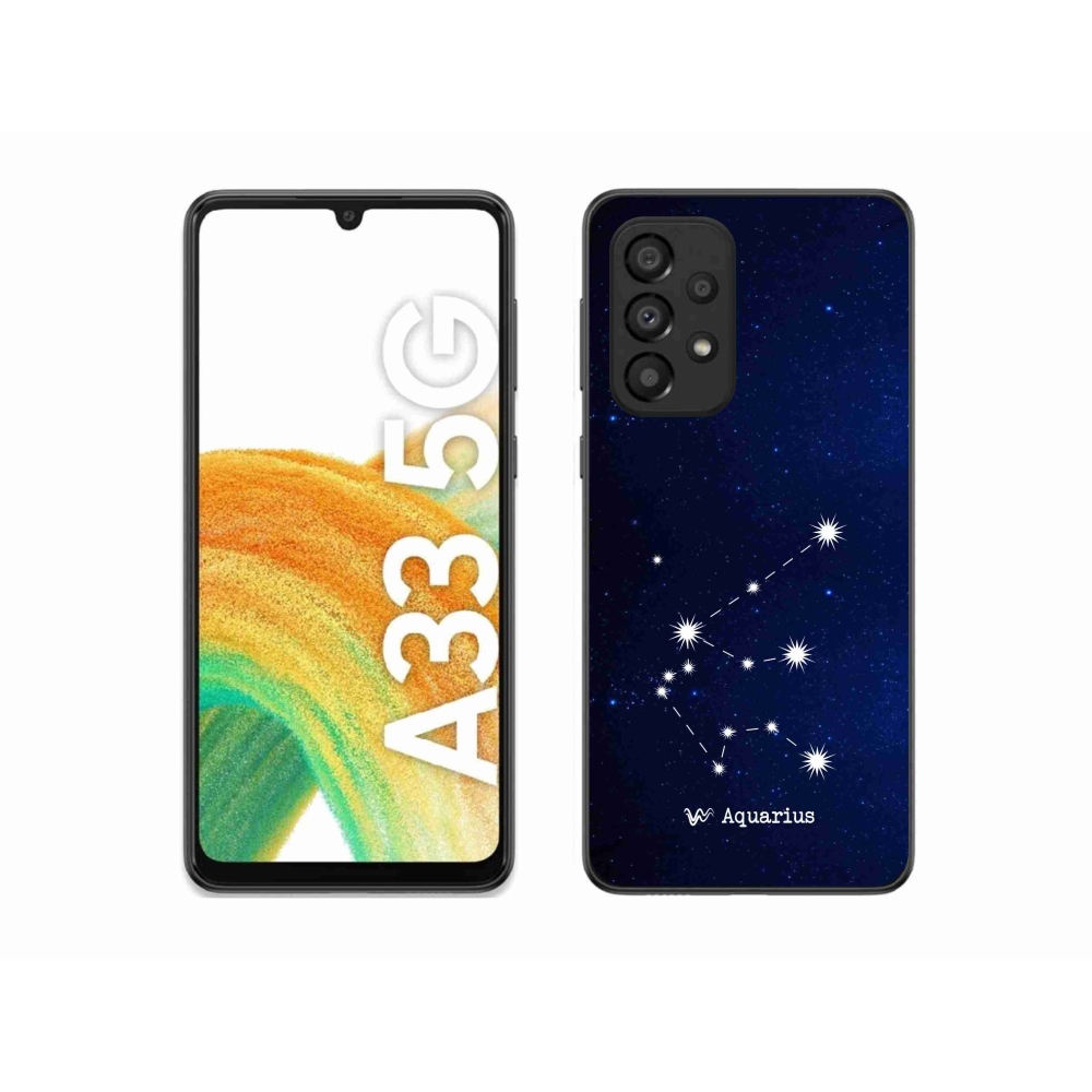 Gelový kryt mmCase na Samsung Galaxy A33 5G - souhvězdí Vodnáře